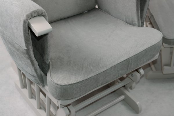 DSC_0983 Wooden Nursery Glider Chair with Ottoman