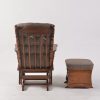 DSC_0994 Classic Wooden Glider Chair with Ottoman