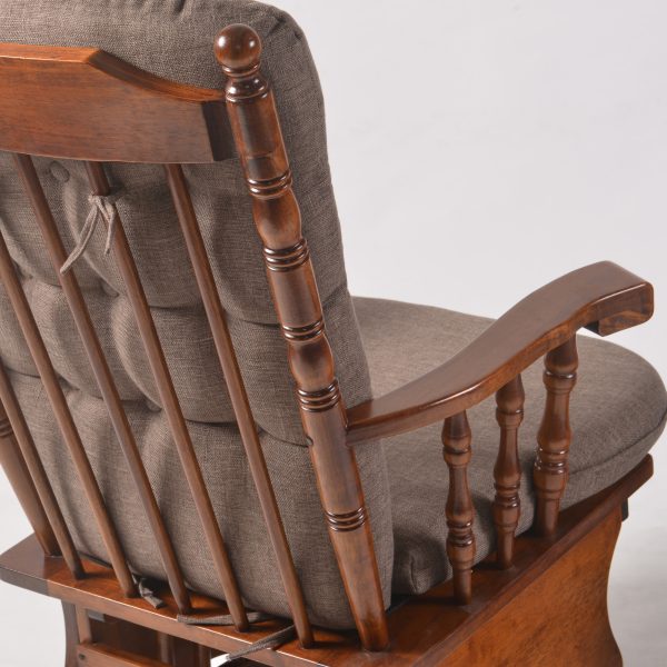 DSC_0995 Classic Wooden Glider Chair with Ottoman
