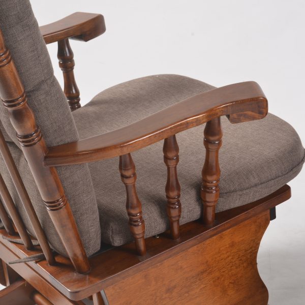 DSC_0996 Classic Wooden Glider Chair with Ottoman