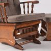 DSC_0999 Classic Wooden Glider Chair with Ottoman