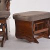 DSC_1001 Classic Wooden Glider Chair with Ottoman
