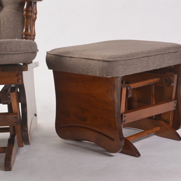 DSC_1001 Classic Wooden Glider Chair with Ottoman
