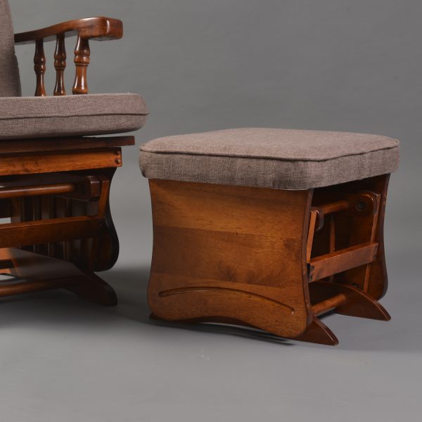 DSC_1008 Classic Wooden Glider Chair with Ottoman