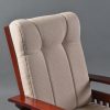 DSC_1075 Traditional Wooden Glider Rocking Chair with Ottoman