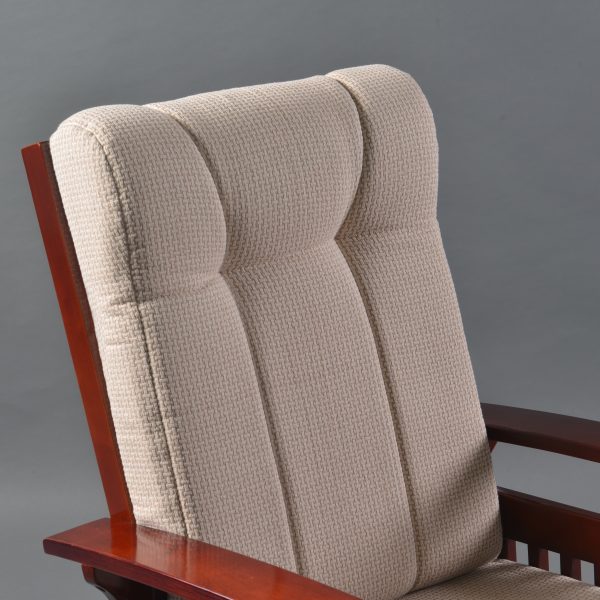 DSC_1075 Traditional Wooden Glider Rocking Chair with Ottoman