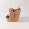 Baseball Glove Kids Chair Side View Side view of baseball glove kids chair with stitched trim detail