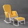 DSC_1178 Modern Rocking Chair with Ottoman | Upholstered Lounge Chair for Living Room