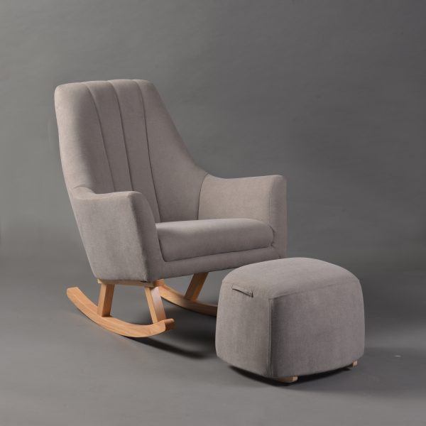 Convertible Nursery Rocking Chair with Ottoman Convertible nursery rocking chair with matching upholstered ottoman