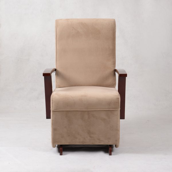 High Back Nursery Glider Chair with Ottoman