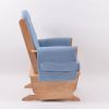 Upholstered Nursery Glider Chair with Wooden Frame