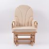 High Back Nursery Glider Chair Front Front view of blue high back nursery glider chair
