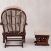 DSC_1272 Padded Wooden Glider Chair with Ottoman