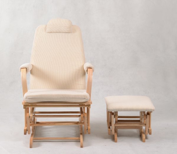 DSC_1275 High Back Nursery Glider with Headrest and Ottoman