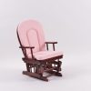 High Back Wooden Nursery Glider Rocking Chair