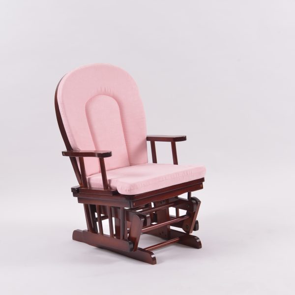 High Back Wooden Nursery Glider Rocking Chair