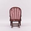 High Back Wooden Nursery Glider Rocking Chair