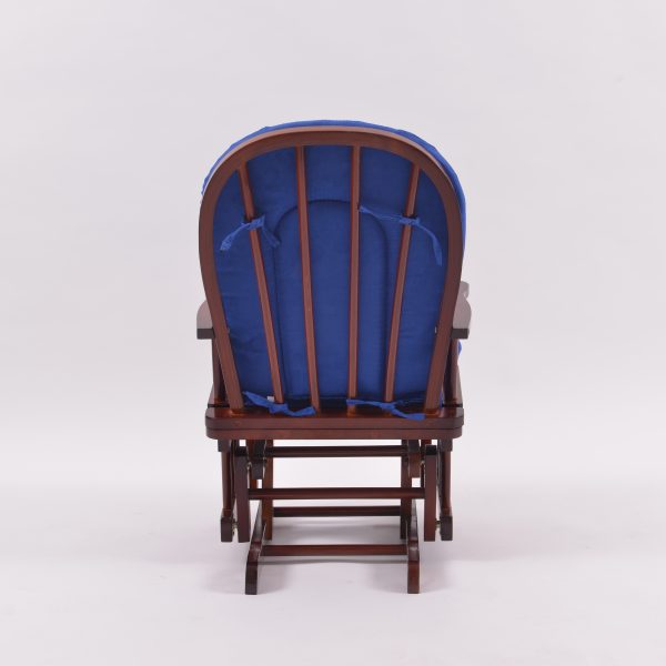 High Back Wooden Nursery Glider Rocking Chair