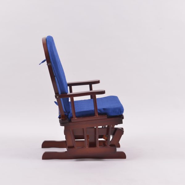 High Back Wooden Nursery Glider Rocking Chair