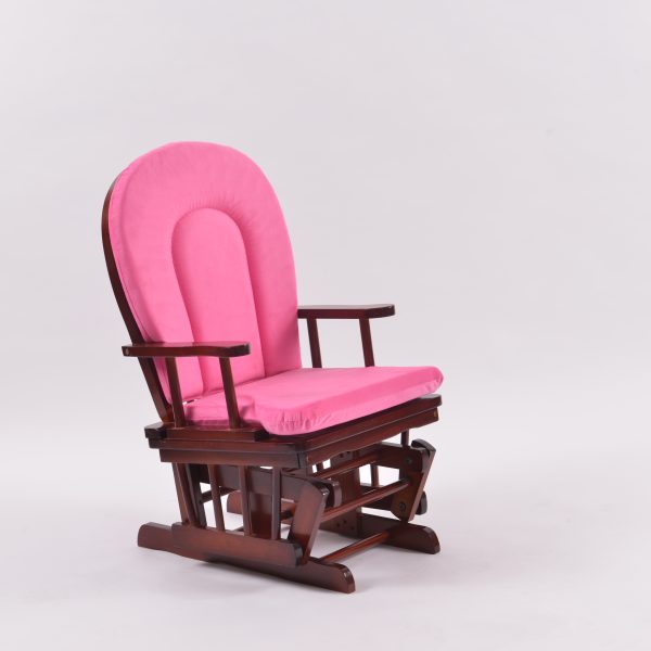 Kids Rocking Chair – Wooden Child Rocker with Padded Seat Kids rocking chair with wooden frame, padded backrest and upholstered seat