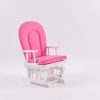 Kids Rocking Chair – Wooden Child Rocker with Padded Seat Kids rocking chair with wooden frame, padded backrest and upholstered seat