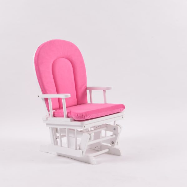Kids Rocking Chair – Wooden Child Rocker with Padded Seat Kids rocking chair with wooden frame, padded backrest and upholstered seat