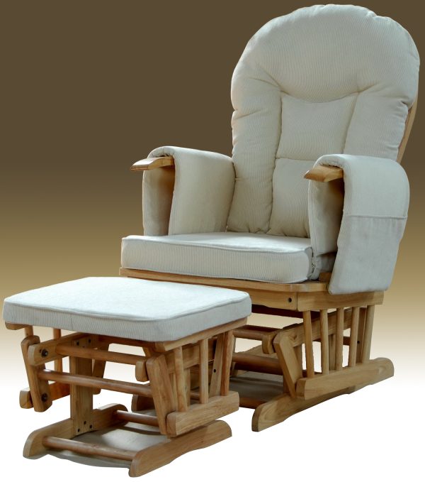 DSC_133副本 OEM Modern Nursery Glider Chair with Ottoman for Baby Feeding Room
