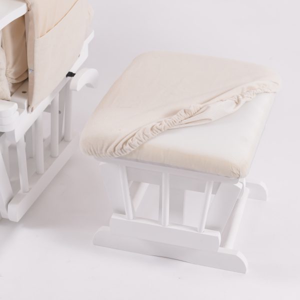 Classic Nursery Glider Chair with Ottoman