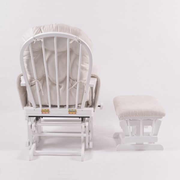 Classic Nursery Glider Chair with Ottoman