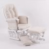 Classic Nursery Glider Chair with Ottoman