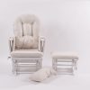 Classic Nursery Glider Chair with Ottoman