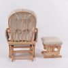 Classic Nursery Glider Chair with Ottoman