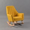 Mustard Convertible Nursery Rocking Chair Mustard convertible nursery rocking chair with wooden rocker base
