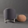 Shell Back Upholstered Kids Rocking Chair