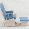 DSC_1579 High Back Wooden Nursery Glider Chair with Ottoman