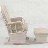 DSC_1584 High Back Wooden Nursery Glider Chair with Ottoman