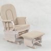 DSC_1587 High Back Wooden Nursery Glider Chair with Ottoman