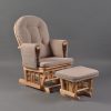 Classic Nursery Glider Chair with Ottoman