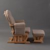 Classic Nursery Glider Chair with Ottoman