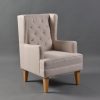 Convertible Nursery Chair with Standard Legs Convertible nursery chair configured with stationary wooden legs
