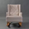 Convertible Nursery Rocking Chair Side View Convertible Nursery Rocking Chair with Interchangeable Legs