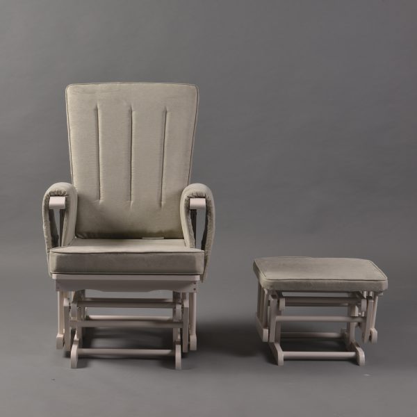 DSC_1688 Wooden Nursery Glider Chair with Ottoman