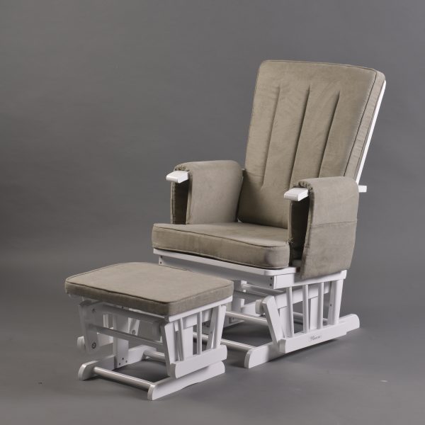 DSC_1696 Wooden Nursery Glider Chair with Ottoman