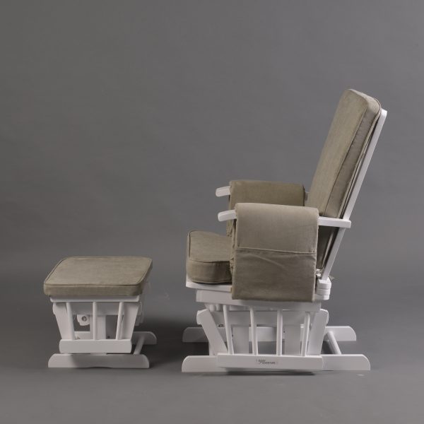 DSC_1697 Wooden Nursery Glider Chair with Ottoman