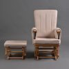 DSC_1704 Wooden Nursery Glider Chair with Ottoman