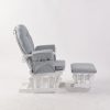 Classic Nursery Glider Chair with Ottoman