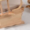 Lockable Wooden Nursery Glider Chair with Ottoman
