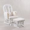 Classic Nursery Glider Chair with Ottoman