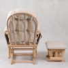 DSC_2037 Tufted Wooden Nursery Glider Chair with Ottoman