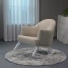 DSC_2042 Upholstered Nursery Rocking Chair with Wooden Rocker Base